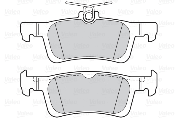 302161 VALEO Комплект тормозных колодок, дисковый тормоз (фото 1)