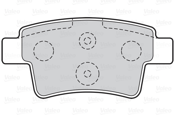 302214 VALEO Комплект тормозных колодок, дисковый тормоз (фото 1)