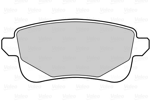 302232 VALEO Комплект тормозных колодок, дисковый тормоз (фото 1)