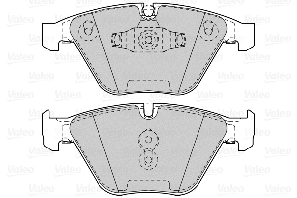 302262 VALEO Комплект тормозных колодок, дисковый тормоз (фото 1)