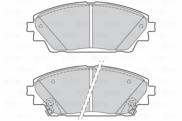 302285 VALEO Комплект тормозных колодок, дисковый тормоз (фото 1)