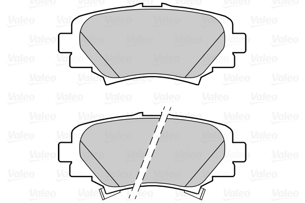 302288 VALEO Комплект тормозных колодок, дисковый тормоз (фото 1)