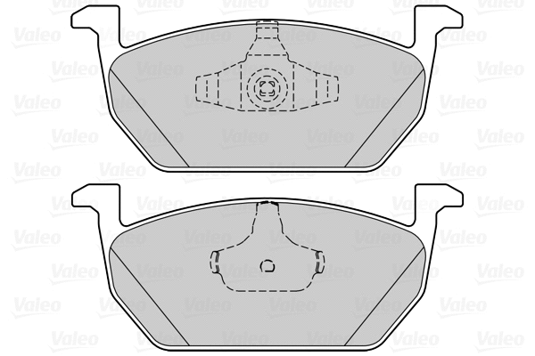 302317 VALEO Комплект тормозных колодок, дисковый тормоз (фото 1)