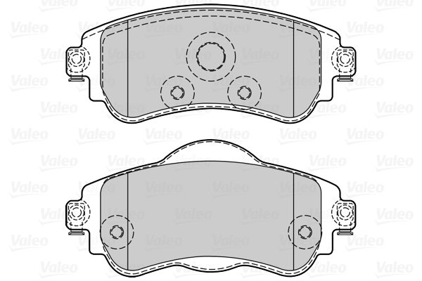 302341 VALEO Комплект тормозных колодок, дисковый тормоз (фото 1)