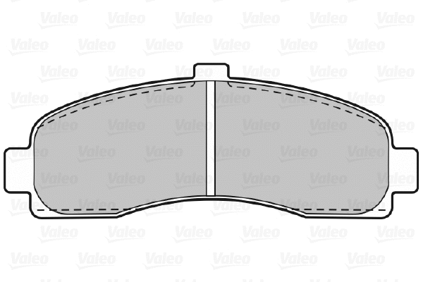 598014 VALEO Комплект тормозных колодок, дисковый тормоз (фото 1)