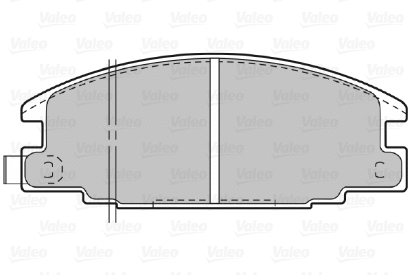 598020 VALEO Комплект тормозных колодок, дисковый тормоз (фото 1)