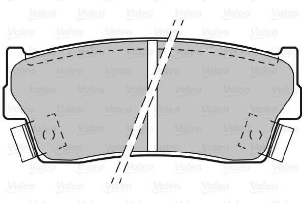 598023 VALEO Комплект тормозных колодок, дисковый тормоз (фото 1)
