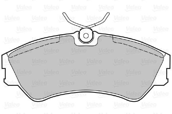 598025 VALEO Комплект тормозных колодок, дисковый тормоз (фото 1)