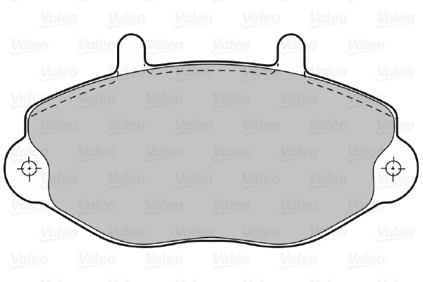 598037 VALEO Комплект тормозных колодок, дисковый тормоз (фото 1)
