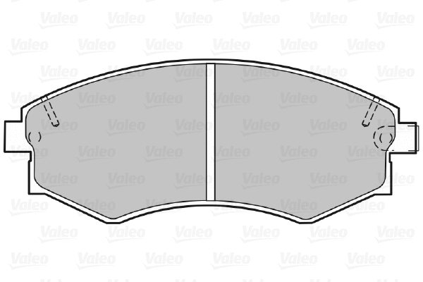 598051 VALEO Комплект тормозных колодок, дисковый тормоз (фото 1)