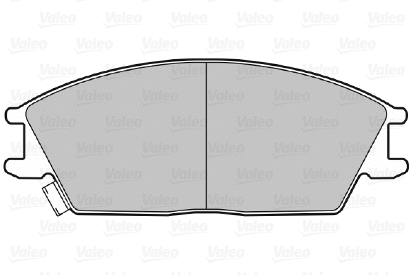 598052 VALEO Комплект тормозных колодок, дисковый тормоз (фото 1)