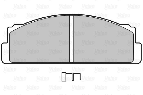 598088 VALEO Комплект тормозных колодок, дисковый тормоз (фото 1)