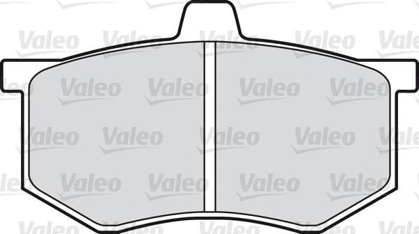598089 VALEO Комплект тормозных колодок, дисковый тормоз (фото 1)