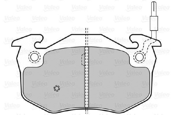 598151 VALEO Комплект тормозных колодок, дисковый тормоз (фото 1)