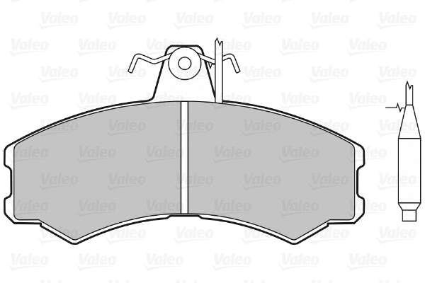 598153 VALEO Комплект тормозных колодок, дисковый тормоз (фото 1)