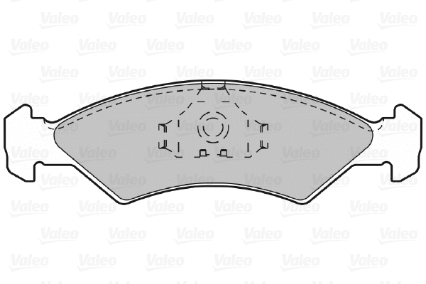 598167 VALEO Комплект тормозных колодок, дисковый тормоз (фото 1)