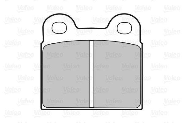 598187 VALEO Комплект тормозных колодок, дисковый тормоз (фото 1)