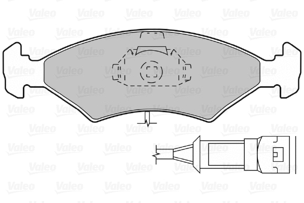 598212 VALEO Комплект тормозных колодок, дисковый тормоз (фото 1)