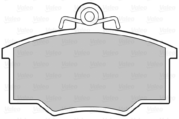 598214 VALEO Комплект тормозных колодок, дисковый тормоз (фото 1)