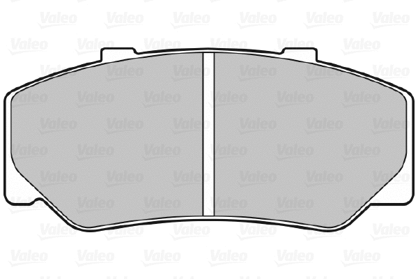 598222 VALEO Комплект тормозных колодок, дисковый тормоз (фото 1)