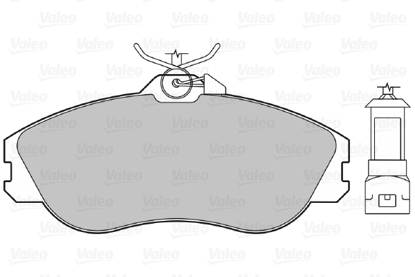 598230 VALEO Комплект тормозных колодок, дисковый тормоз (фото 1)
