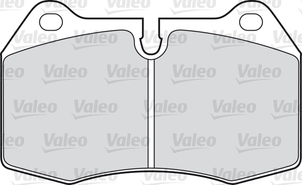 598260 VALEO Комплект тормозных колодок, дисковый тормоз (фото 1)