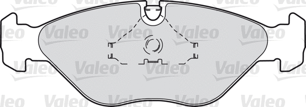 598269 VALEO Комплект тормозных колодок, дисковый тормоз (фото 1)