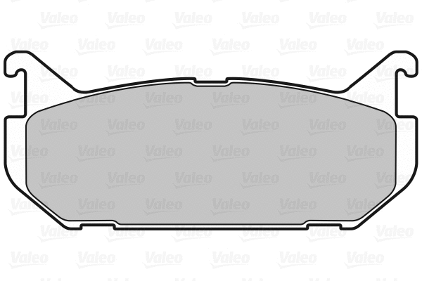 598290 VALEO Комплект тормозных колодок, дисковый тормоз (фото 1)