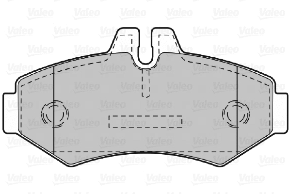 598300 VALEO Комплект тормозных колодок, дисковый тормоз (фото 1)
