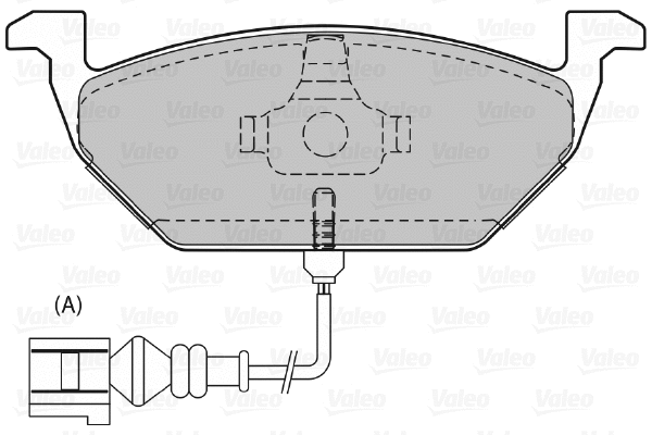 598332 VALEO Комплект тормозных колодок, дисковый тормоз (фото 1)
