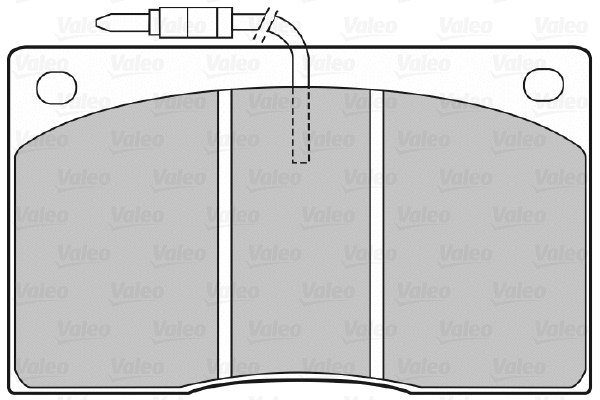 598374 VALEO Комплект тормозных колодок, дисковый тормоз (фото 1)