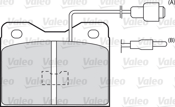 598375 VALEO Комплект тормозных колодок, дисковый тормоз (фото 1)