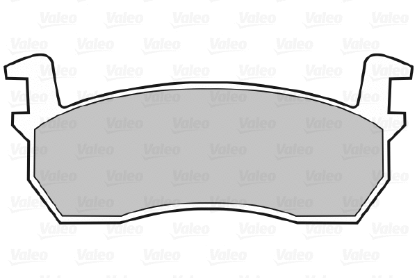 598384 VALEO Комплект тормозных колодок, дисковый тормоз (фото 1)
