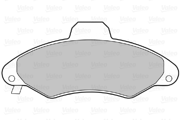 598399 VALEO Комплект тормозных колодок, дисковый тормоз (фото 1)