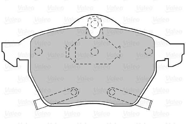 598454 VALEO Комплект тормозных колодок, дисковый тормоз (фото 1)