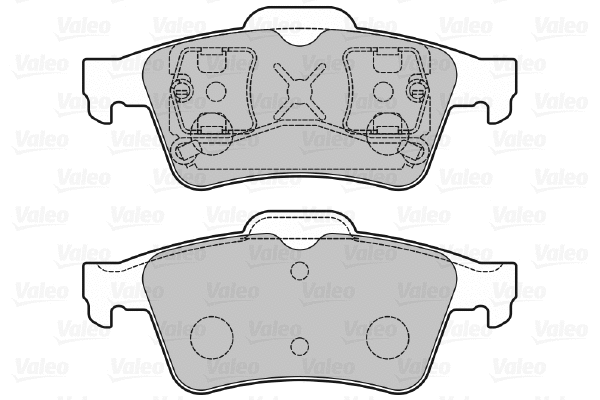 598472 VALEO Комплект тормозных колодок, дисковый тормоз (фото 1)