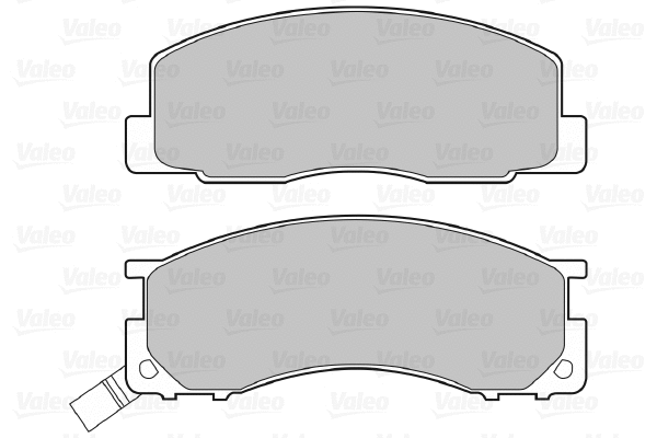598496 VALEO Комплект тормозных колодок, дисковый тормоз (фото 1)