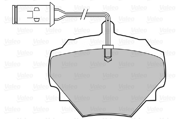 598497 VALEO Комплект тормозных колодок, дисковый тормоз (фото 1)