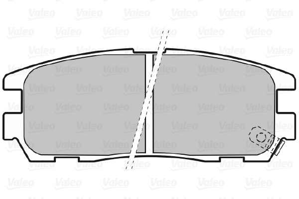 598507 VALEO Комплект тормозных колодок, дисковый тормоз (фото 1)