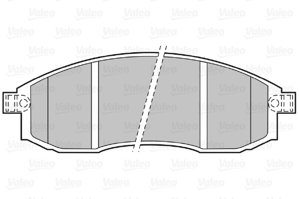 598523 VALEO Комплект тормозных колодок, дисковый тормоз (фото 1)