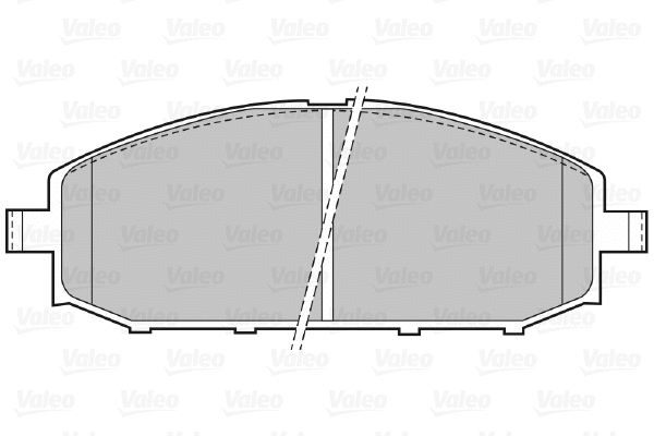 598524 VALEO Комплект тормозных колодок, дисковый тормоз (фото 1)