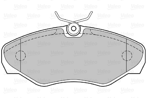598545 VALEO Комплект тормозных колодок, дисковый тормоз (фото 1)