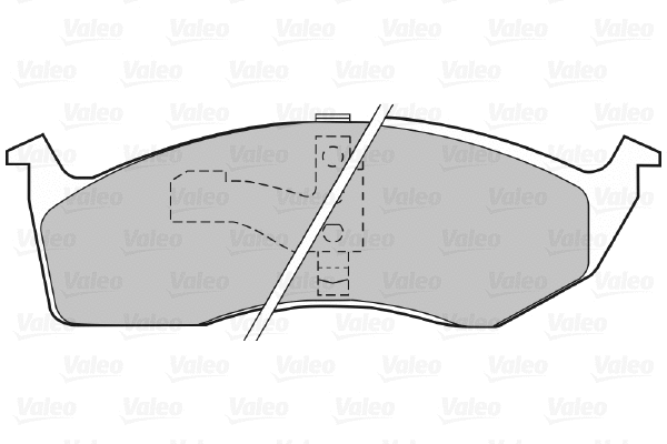 598556 VALEO Комплект тормозных колодок, дисковый тормоз (фото 1)