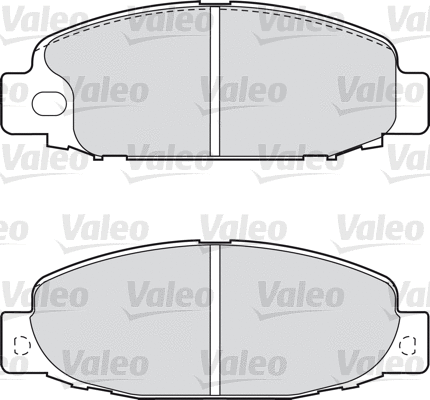 598588 VALEO Комплект тормозных колодок, дисковый тормоз (фото 2)