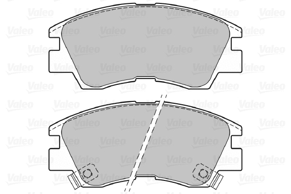 598597 VALEO Комплект тормозных колодок, дисковый тормоз (фото 1)