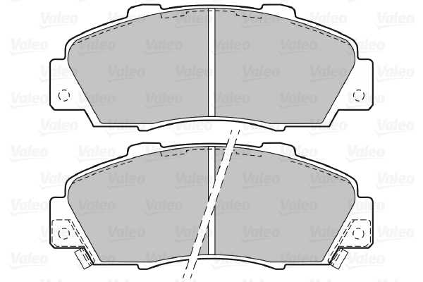 598627 VALEO Комплект тормозных колодок, дисковый тормоз (фото 1)