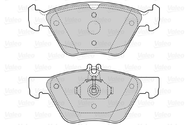 598636 VALEO Комплект тормозных колодок, дисковый тормоз (фото 1)