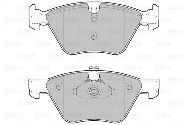 598640 VALEO Комплект тормозных колодок, дисковый тормоз (фото 1)