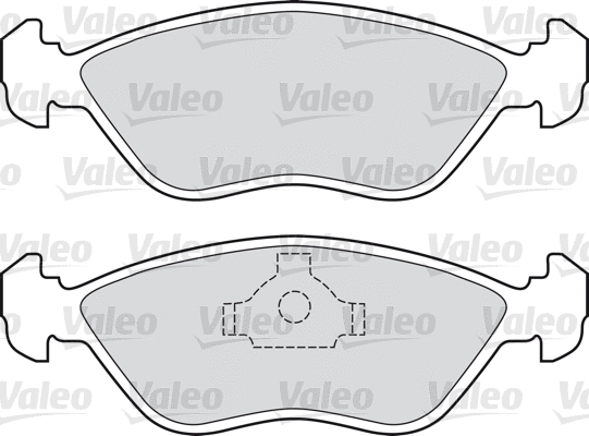 598684 VALEO Комплект тормозных колодок, дисковый тормоз (фото 1)