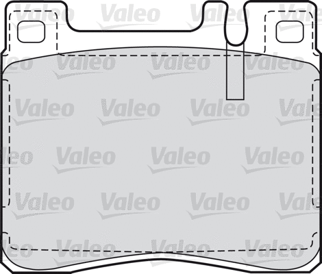 598688 VALEO Комплект тормозных колодок, дисковый тормоз (фото 1)